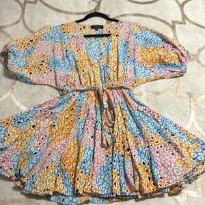 Multi colour swing dress